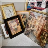 A28. Framed prints.